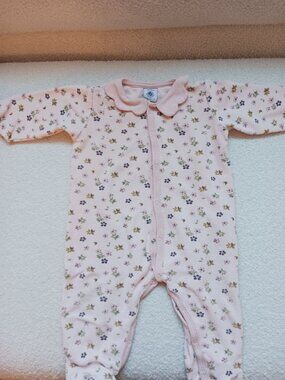 Petit Bateau Floral Footie Pajama
